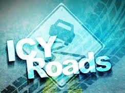 Icy conditions caused a few wrecks today