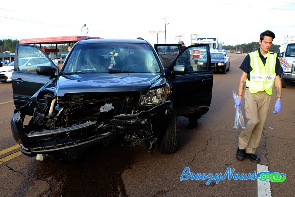Two Vehicle MVA Sends One to Hospital (Video)
