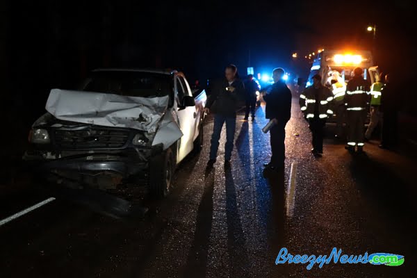 Pickup and 18 Wheeler Collide on Jefferson