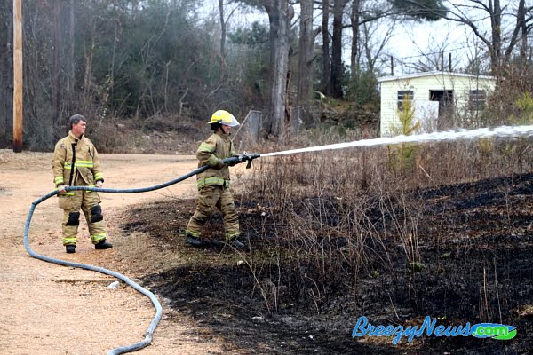 Brush Fire Near Highway 12 Businiess