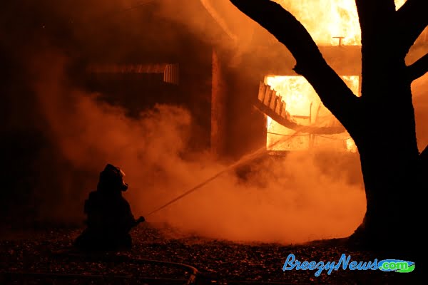 House Destroyed by Fire in McAdams (Video)