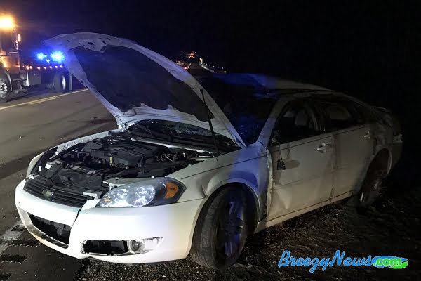 MVA Rollover Sends Two to Hospital