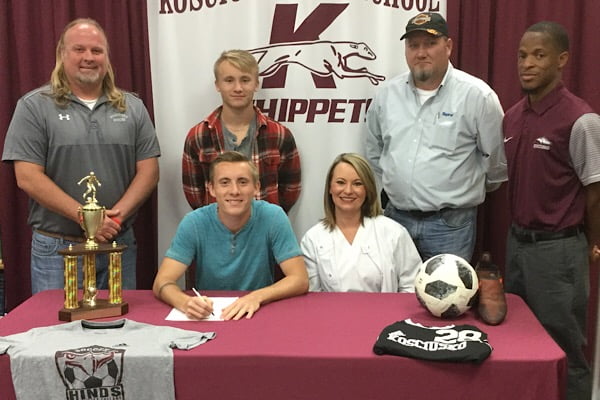 KHS soccer player signs with local juco