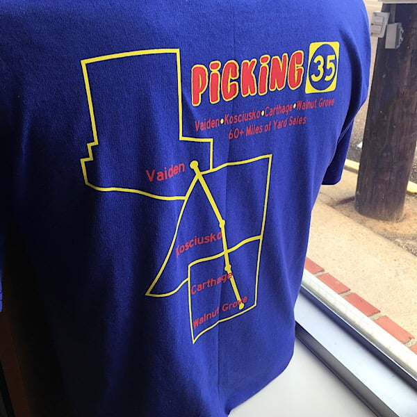 Picking 35 maps, shirts, and more available at KAP office