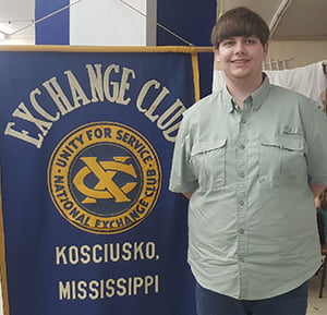 Exchange Club Youth of the Year Trey Johnson