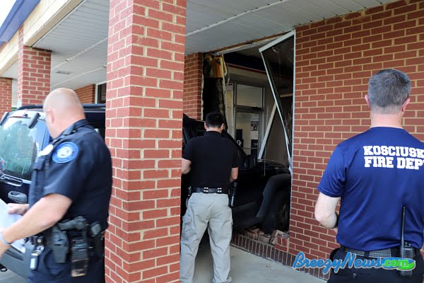 SUV Crashes into Post Office