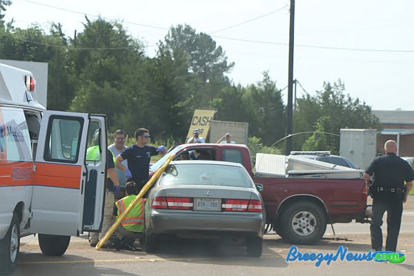 MVA on 35 Sends Two to Hospital