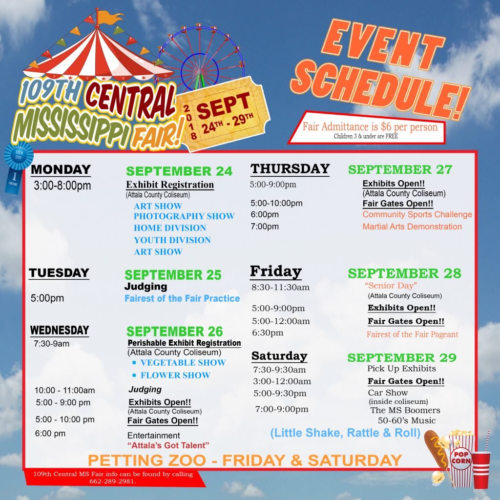 Central MS Fair Schedule Of Events BreezyNews Kosciusko News 24 7