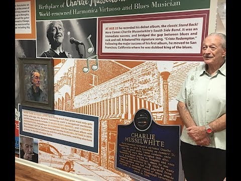 Charlie Musselwhite painting revealed at Kosciusko Visitor’s Center (video)