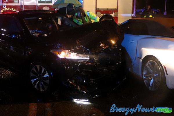 One Injured in Multiple Vehicle Crash