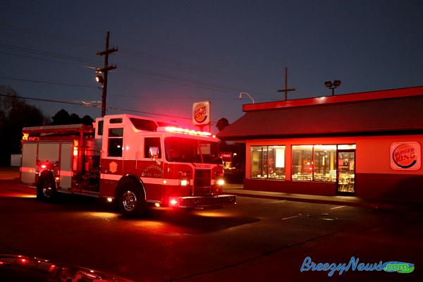KFD Respond to Burger King Fire
