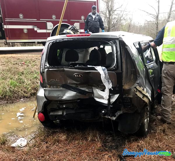 MVA Rollover Sends Two to Baptist-Attala