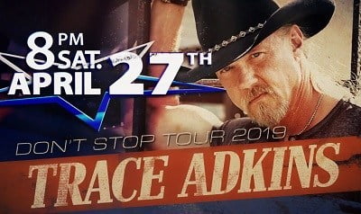 Country Music Star Trace Adkins to Perform Live at Silver Star