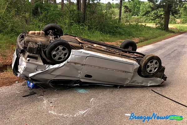 Rollover on 1140 Sends One to Hospital