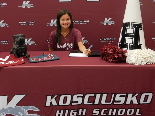 KHS cheerleader signs with Holmes CC