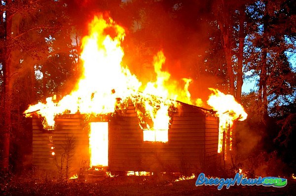 Home destroyed by fire on Byway Rd.
