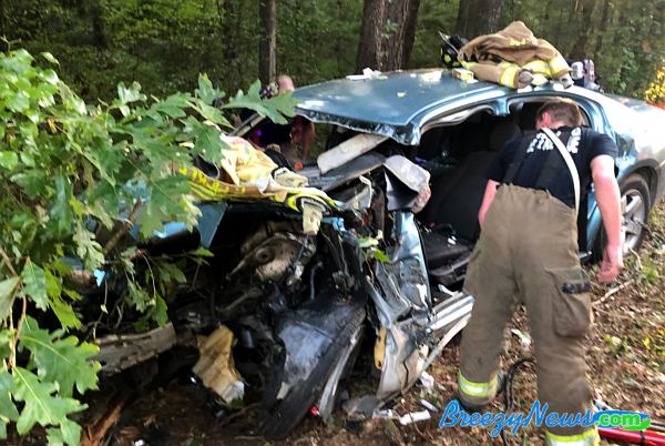 Patient Airlifted After Crash on Center Road