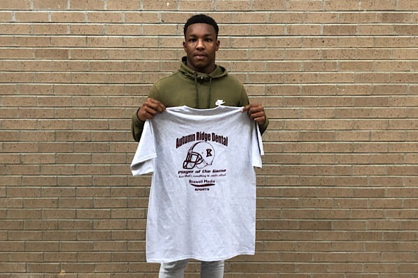 Whippet running back named Autumn Ridge Dental Player of the Game