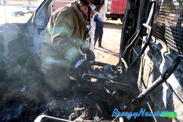 Service Truck Catches Fire Twice