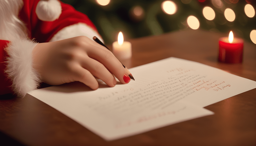 Letters to Santa drop-off at KAP office