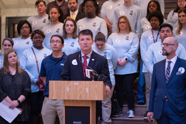 Photo: Holmes CC president speaks at state capitol