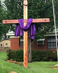 Photo: Town of McCool celebrates Easter with newly constructed cross