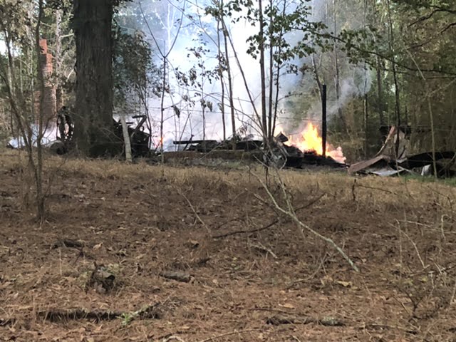 House fire off Center Road