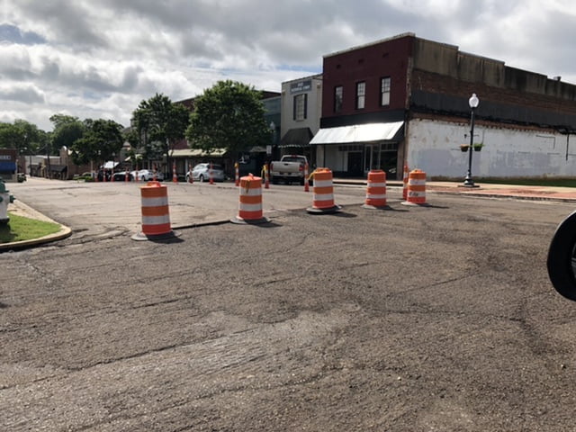 Photo: Repaving begins on Kosciusko square
