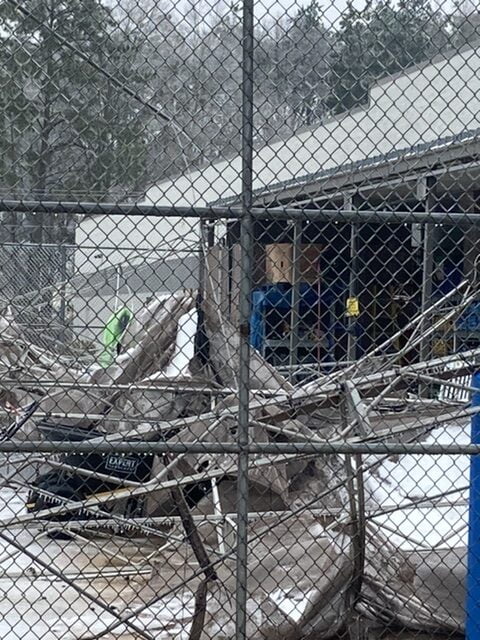 Photo: Canopy at Kosciusko Walmart Garden Center collapses