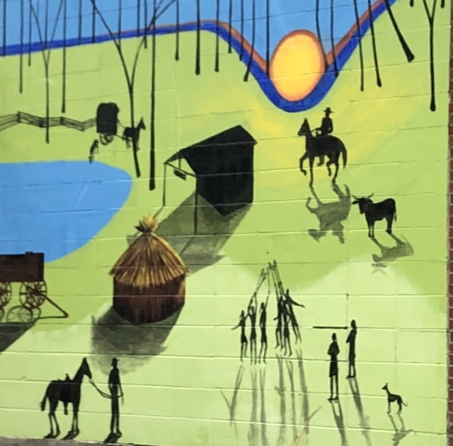 New downtown Kosciusko mural invokes images of old Natchez Trace