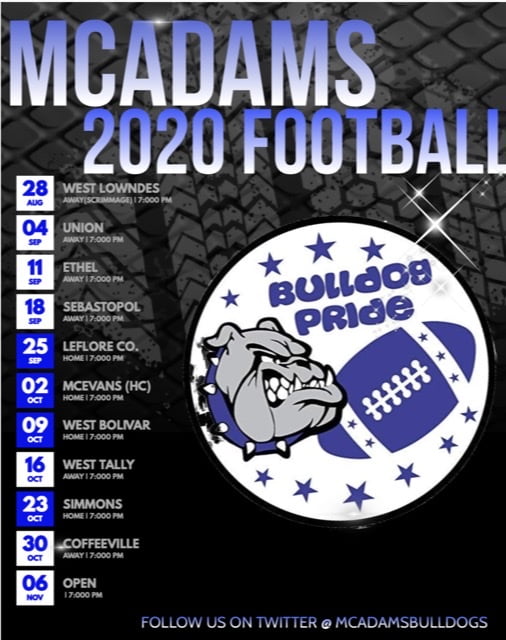 Ethel and McAdams release updated football schedules