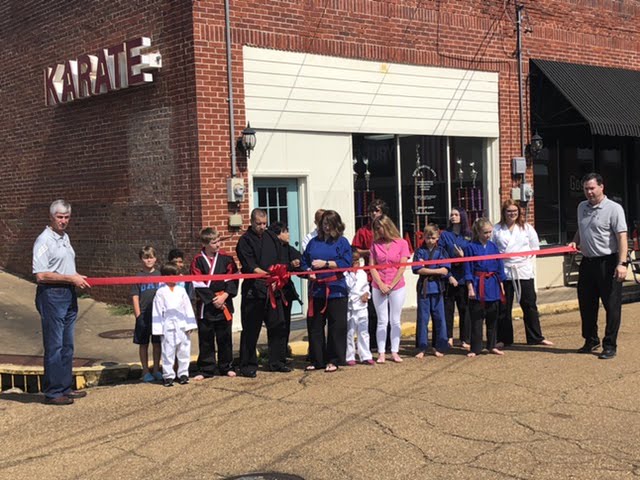 Ribbon cutting for new karate studio