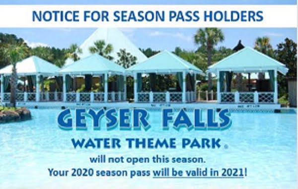 Geyser Falls Remains Closed!