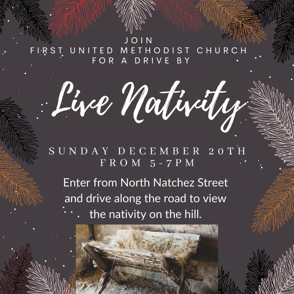 Kosciusko First United Methodist Church to host Live Nativity Sunday, Dec. 20