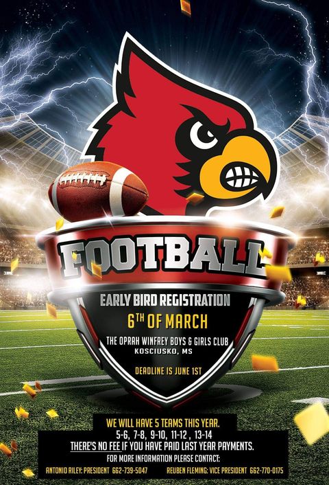 Kosciusko Cardinals Early Bird Registration