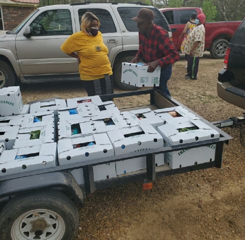 Photos: Local church provides food to those in need