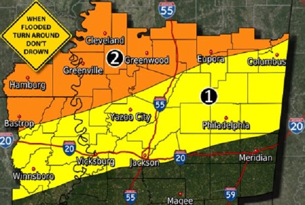 Rain and Flash Flooding Possible Today As Temperatures Drop