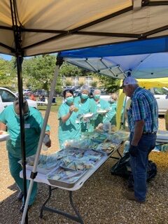 Photos: Attala Men feed over 300 Attala County health care workers