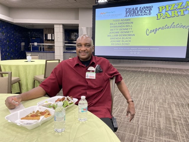 Pearl River Resort celebrates perfect attendance employees