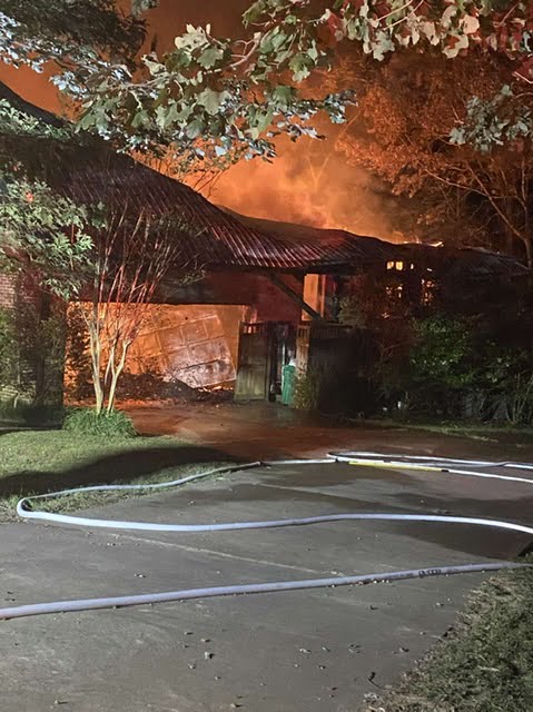 House fire on Hwy 43