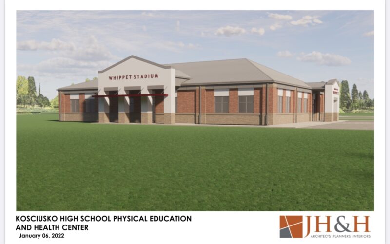 Work begins on new Kosciusko High School weight room/health center