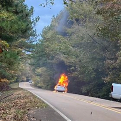 Car Vehicle Fire Hwy 14 Hwy 19
