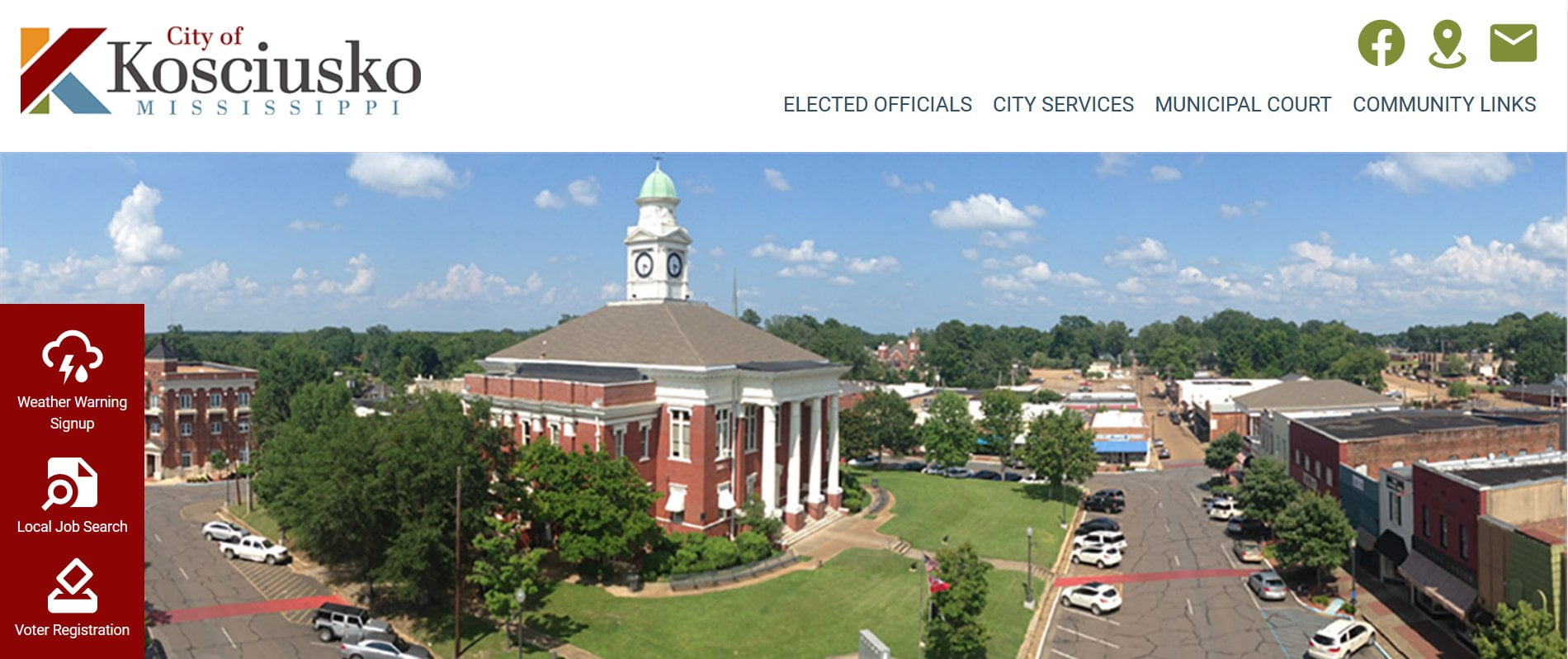 City of Kosciusko has a redesigned website