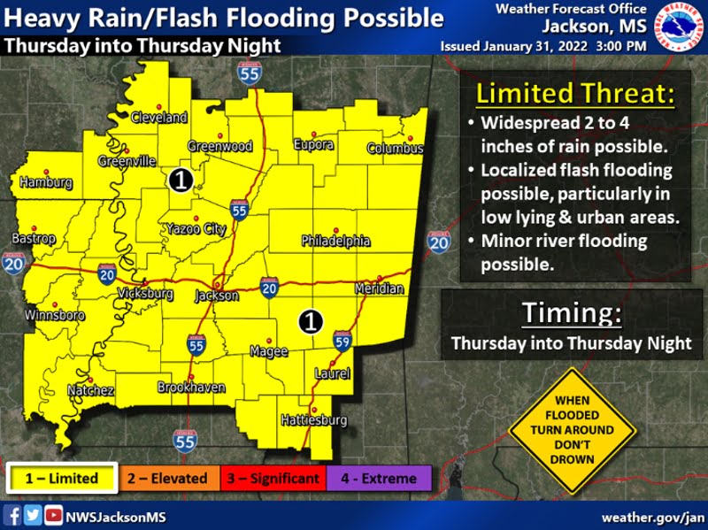 Heavy Rain This Week May Cause Flooding