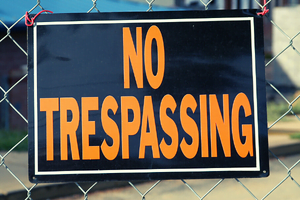 No Trespassing – Several Incidents Reported