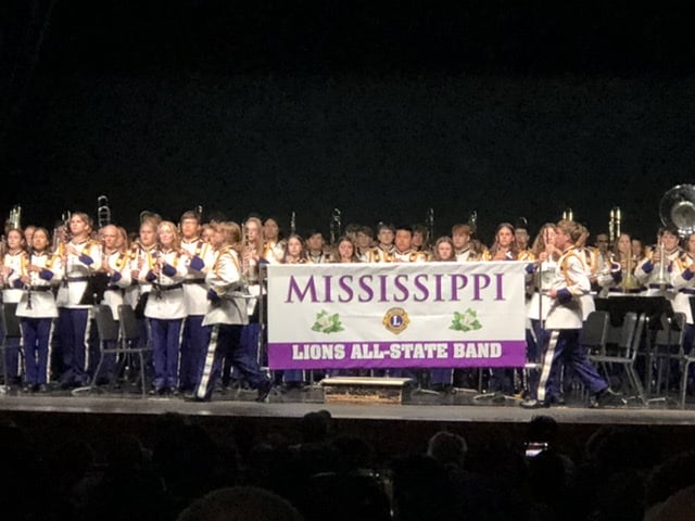 Mississippi All-State Lions Band performs in Kosciusko