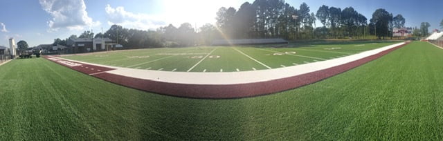 Photos: Landrum Field turf installation nearing completion