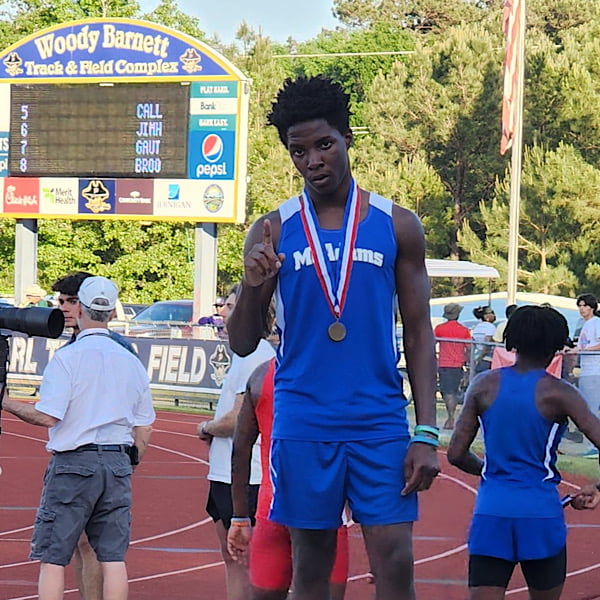 Photo: McAdams 8th grader wins track state championship