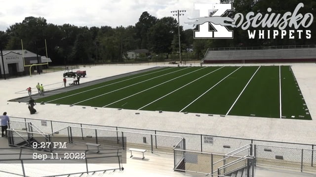 Video: Kosciusko releases time lapse footage of Landrum Field turf installation