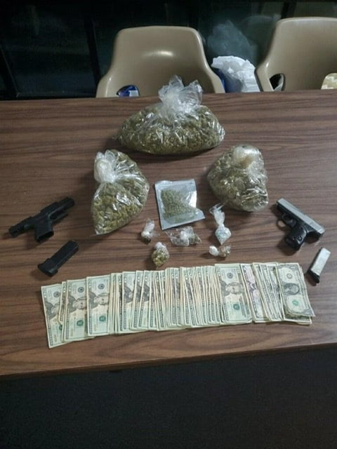 Four arrested on drug and firearms charges